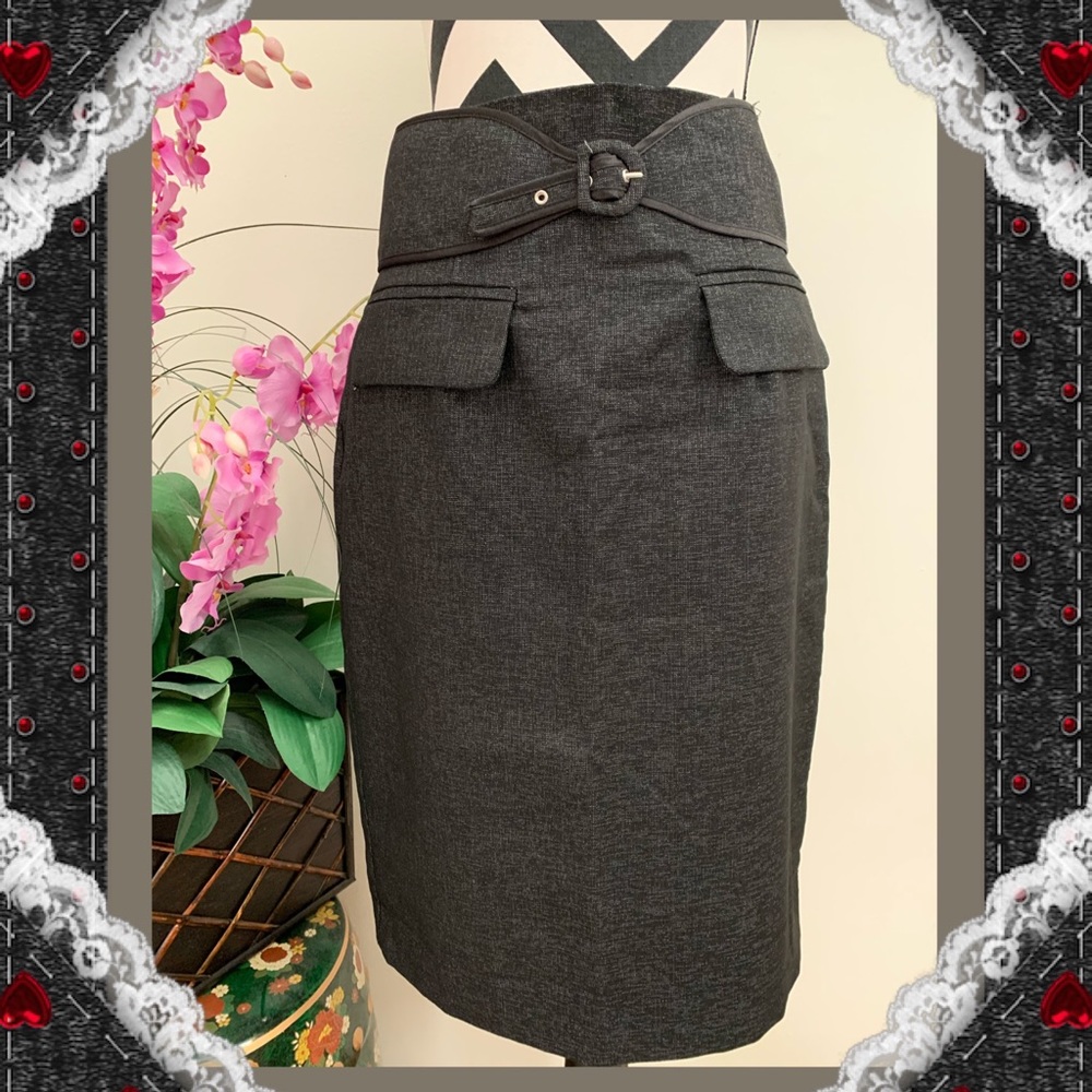 Worthington Belted Pocket Pencil Skirt